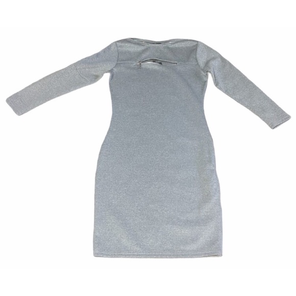 Grey Zipper Dress Maniere De Voir - Picture 2 of 13